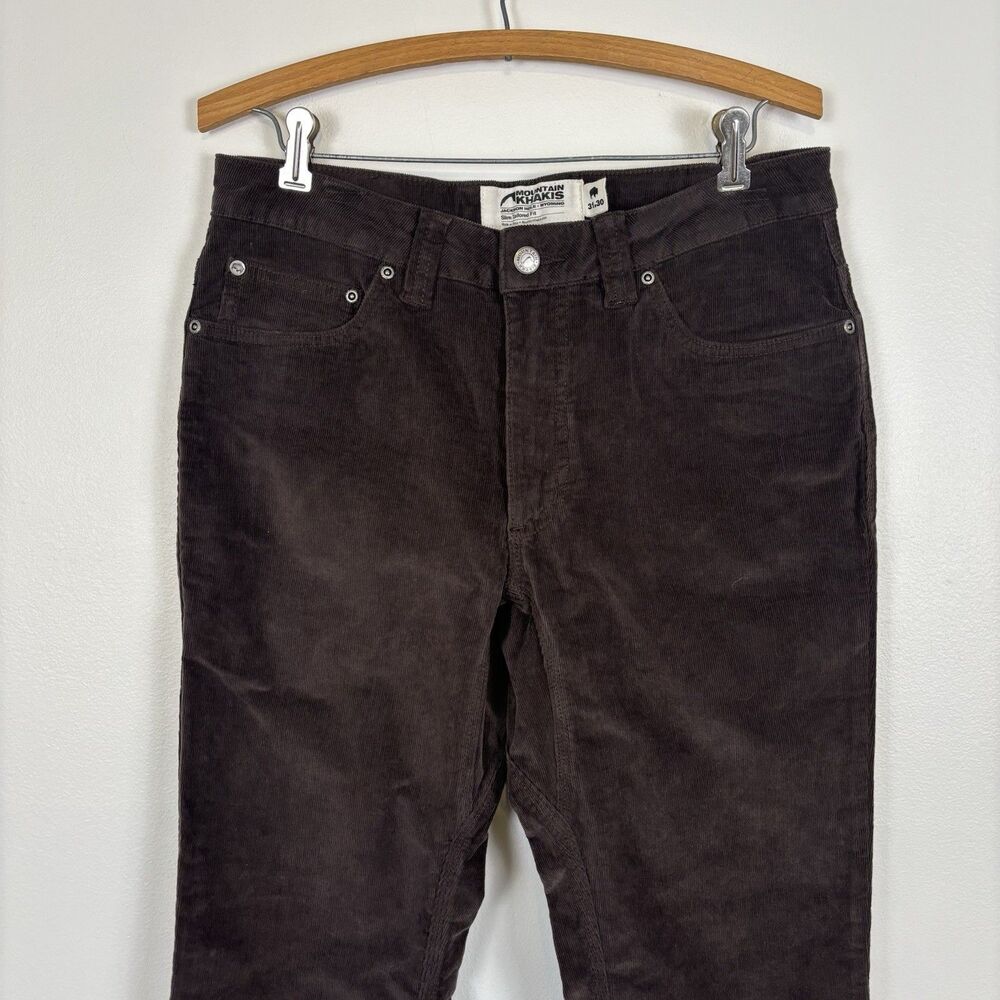 Mountain Khakis Corduroy Pants Men’s Brown Classic Fit Straight Fit Size 31x30 - Picture 2 of 6